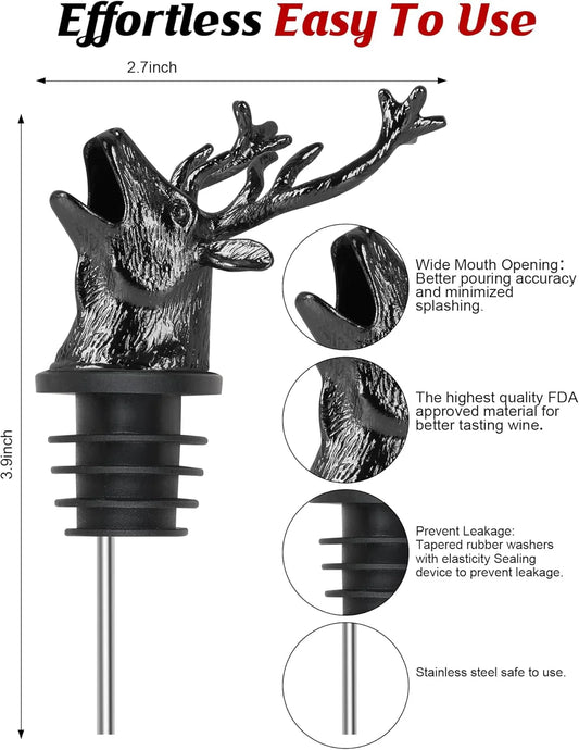 Head Wine Bottle Pourer - Creative Gifts for Alcohol Spirits
