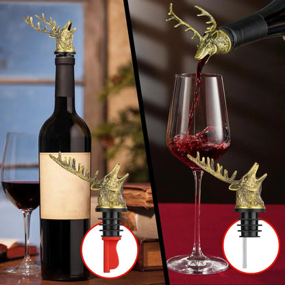 Head Wine Bottle Pourer - Creative Gifts for Alcohol Spirits